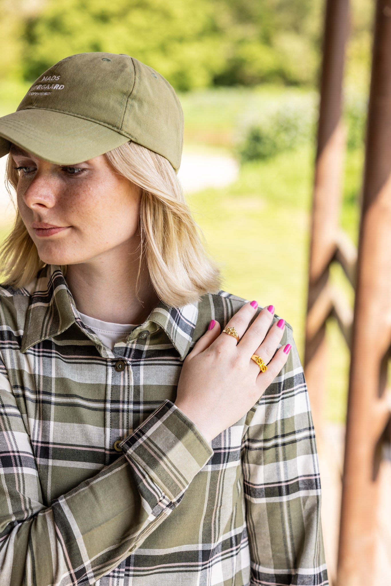 2. Sortering Åndbar Skovmandsskjorte Dame - Grøn